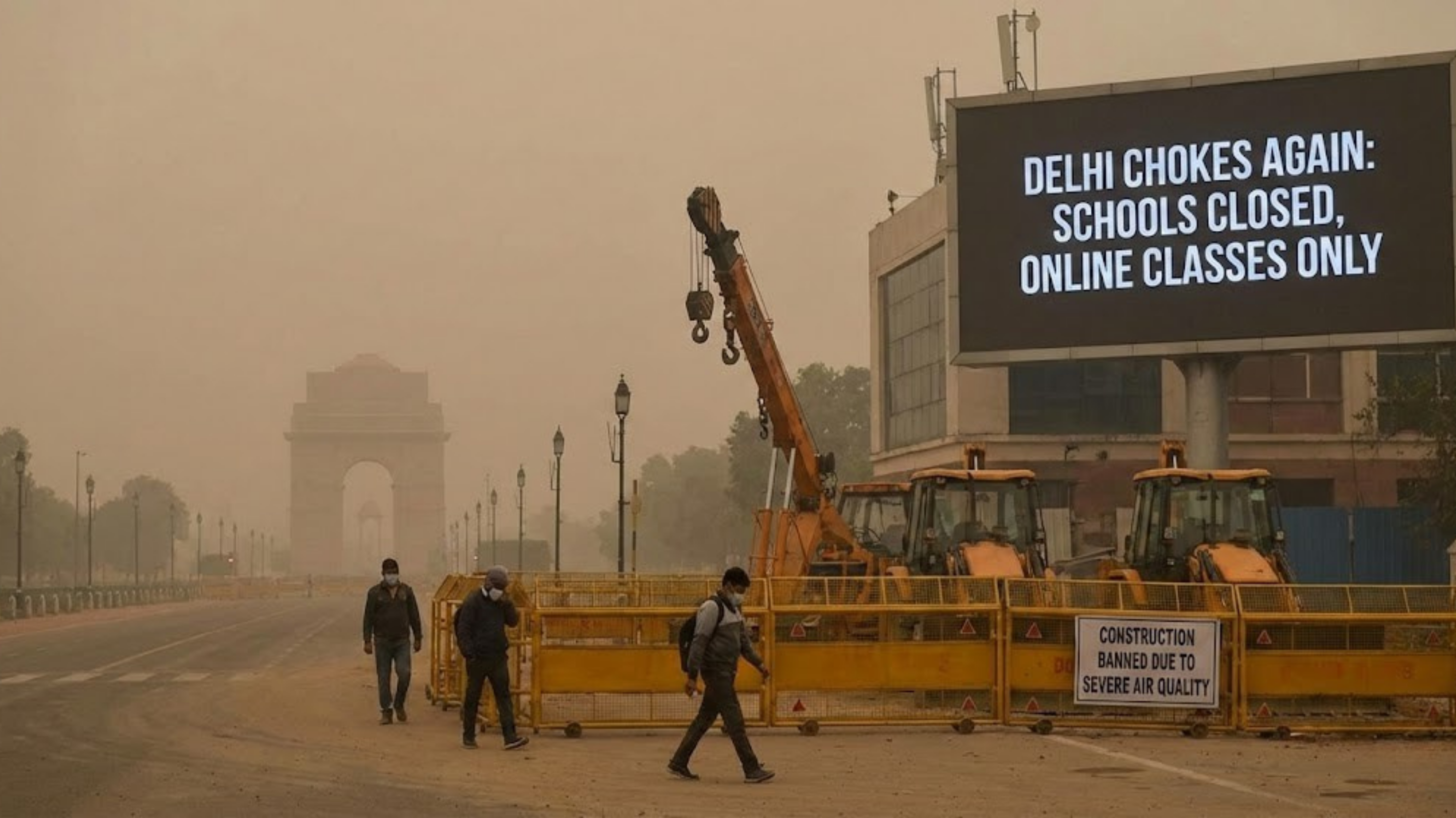 Delhi Chokes Again: Online Classes, Construction Ban Amid Toxic Haze