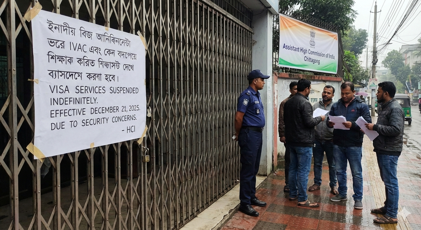 Indian Visa Applications Suspended Indefinitely in Bangladesh’s Chittagong: What It Means for Travellers
