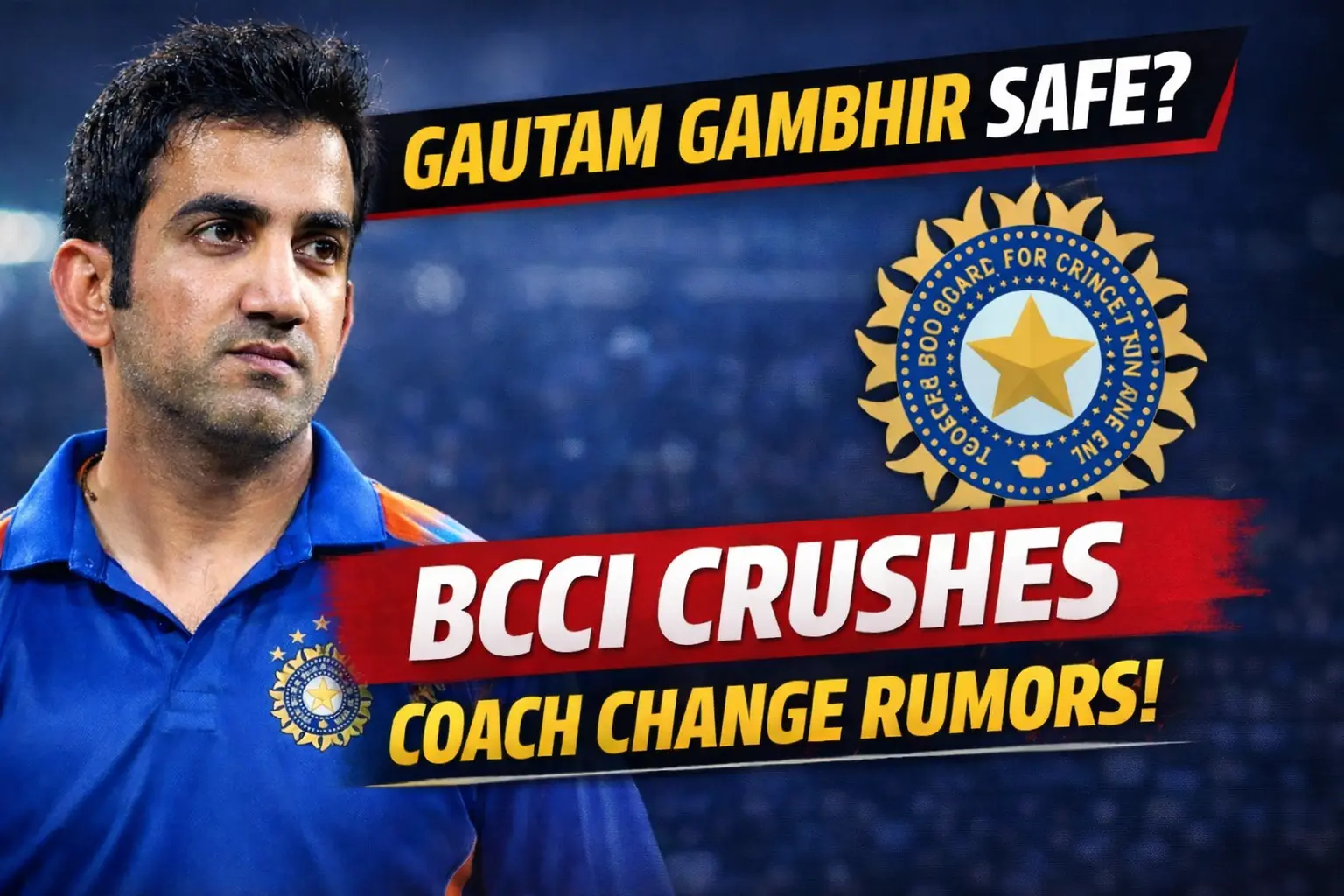 Gautam Gambhir Safe? BCCI Crushes Coach Change Rumors