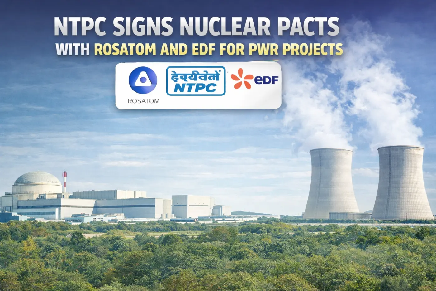 Title NTPC Signs Nuclear Pacts with Rosatom and EDF for PWR Projects
