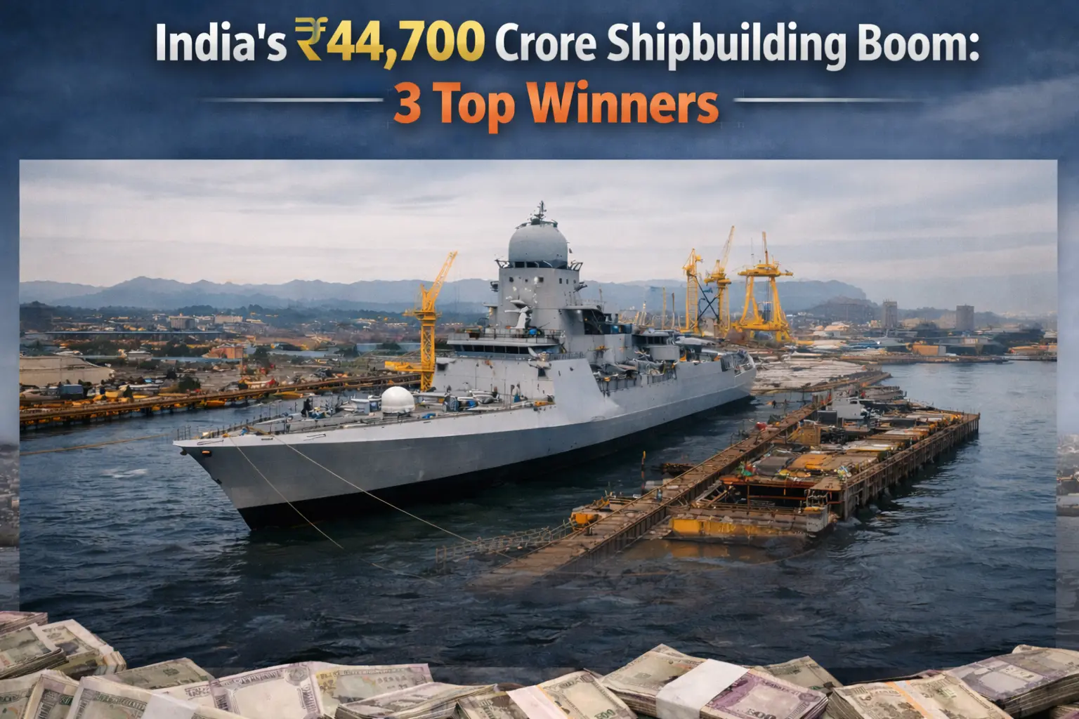 India's ₹44,700 Crore Shipbuilding Boom: 3 Top Winners