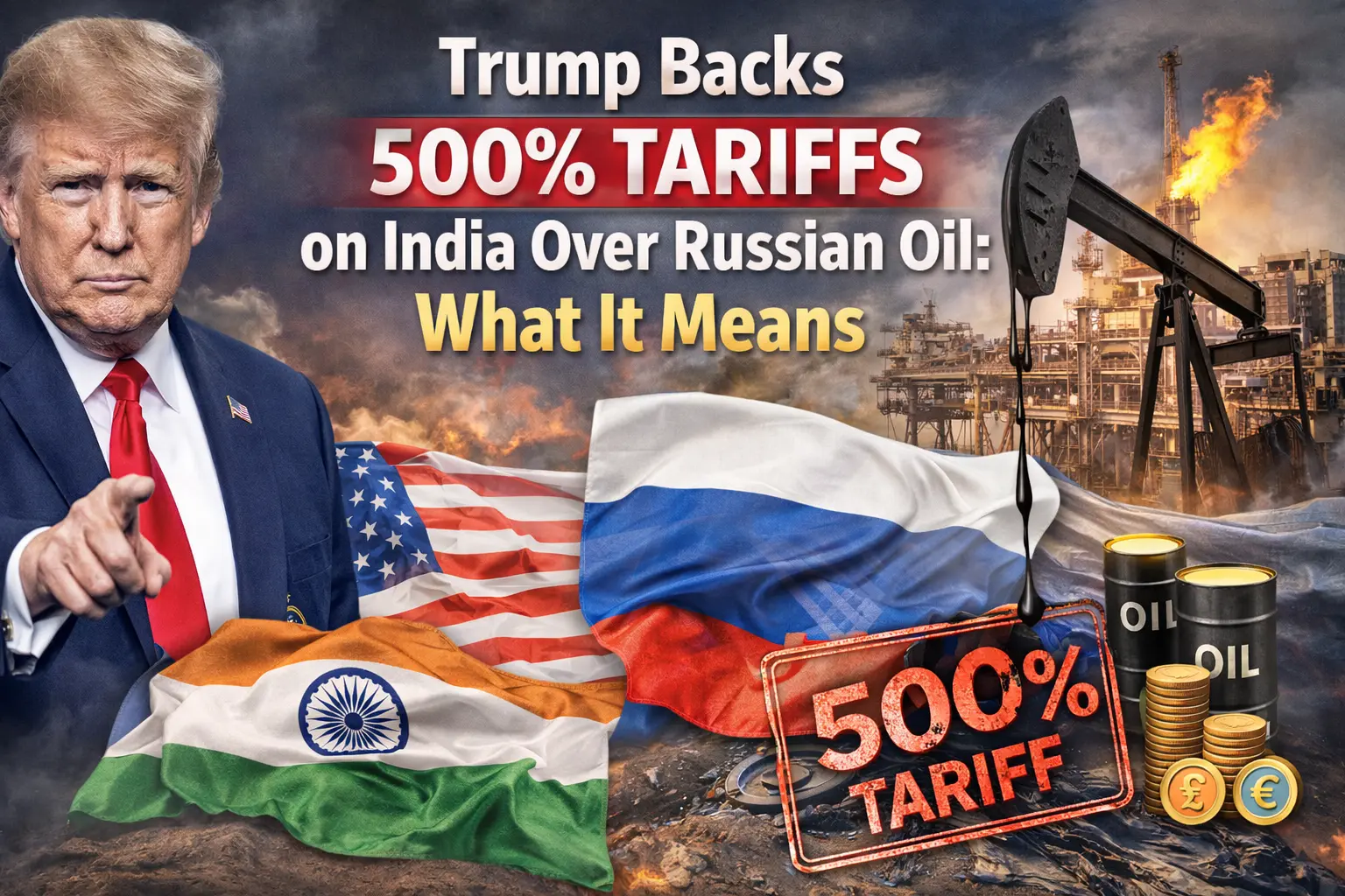 US 500% Tariff Threat: Bad News for India's Russian Oil?