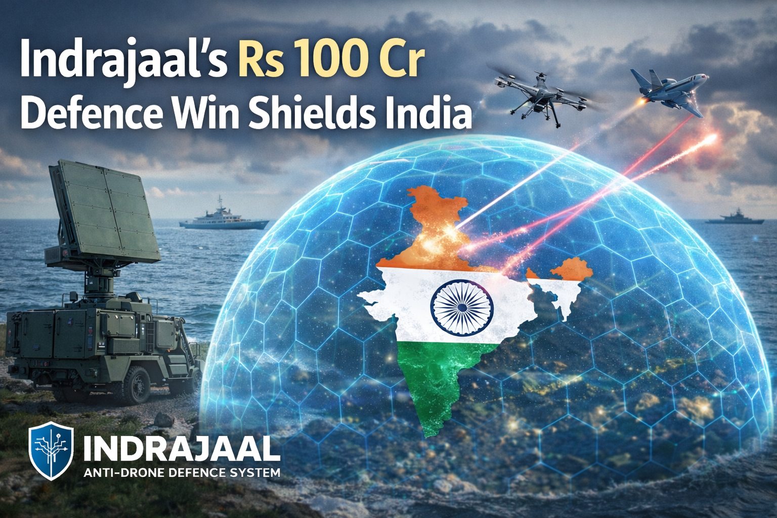 Indrajaal Bags Rs 100 Cr Defence Contracts For Anti Drone Systems 