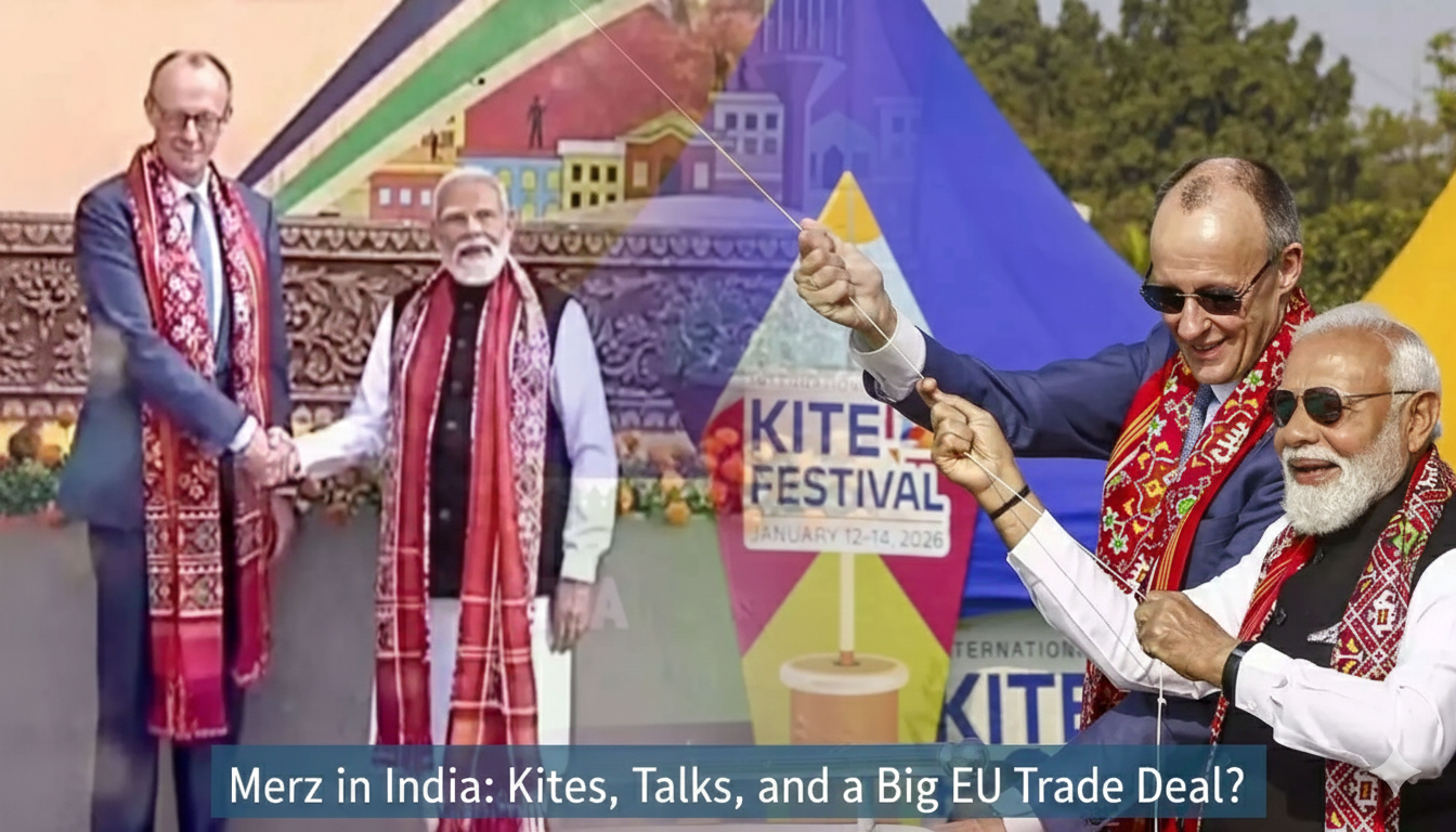 Merz in India: Kites, Talks, and a Big EU Trade Deal?