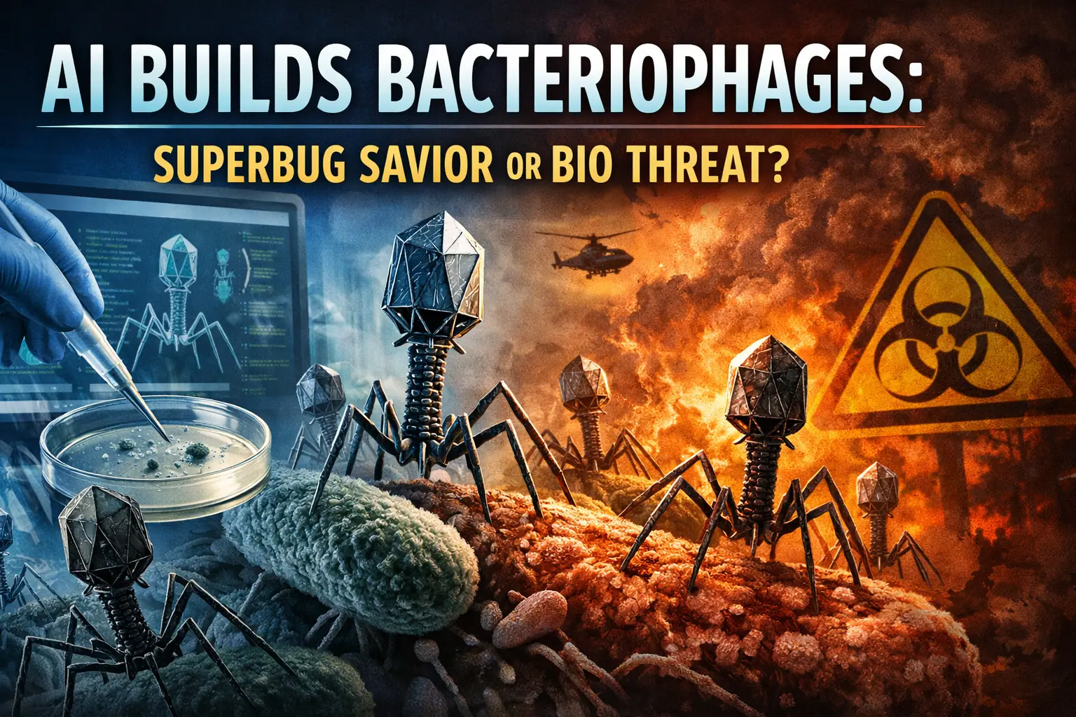 AI Builds Bacteriophages: Superbug Savior or Bio Threat?