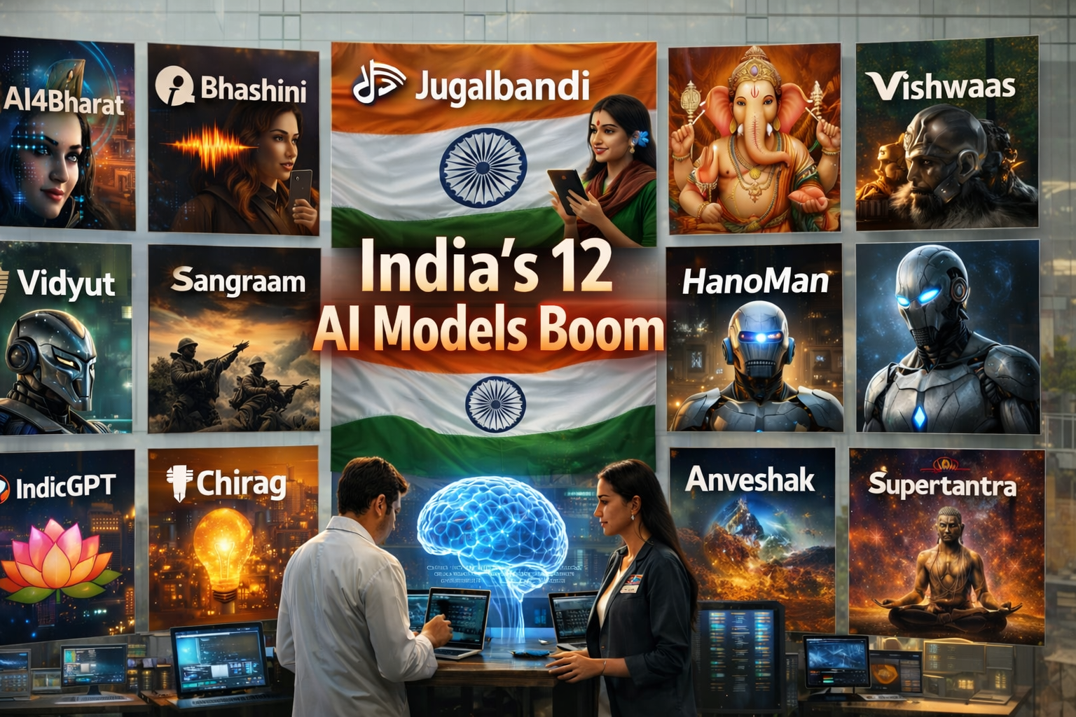 India's 12 AI Models Boom