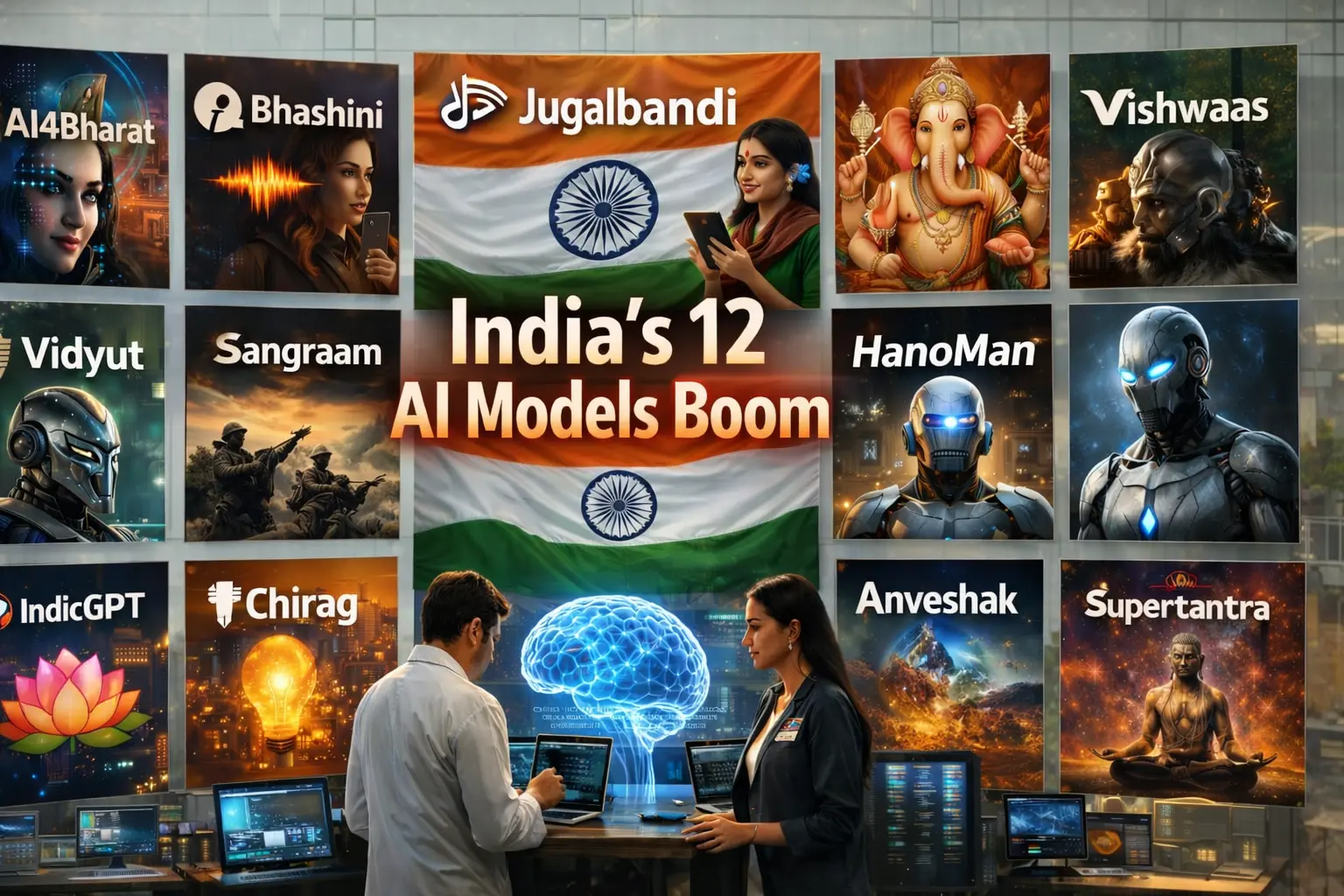 India's 12 AI Models Boom
