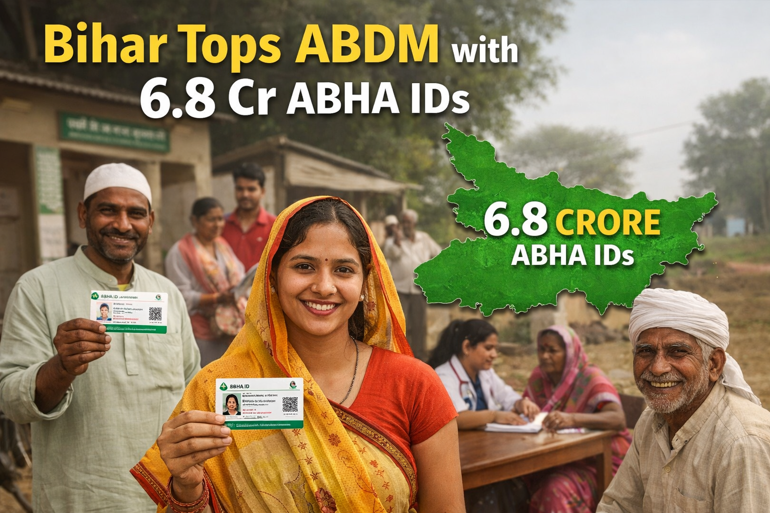 Bihar Tops ABDM with 6.8 Cr ABHA IDs