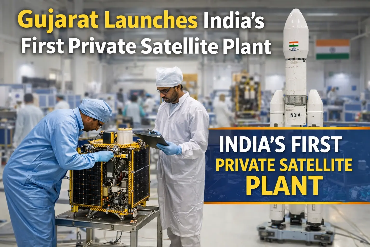 Gujarat Launches India's First Private Satellite Plant