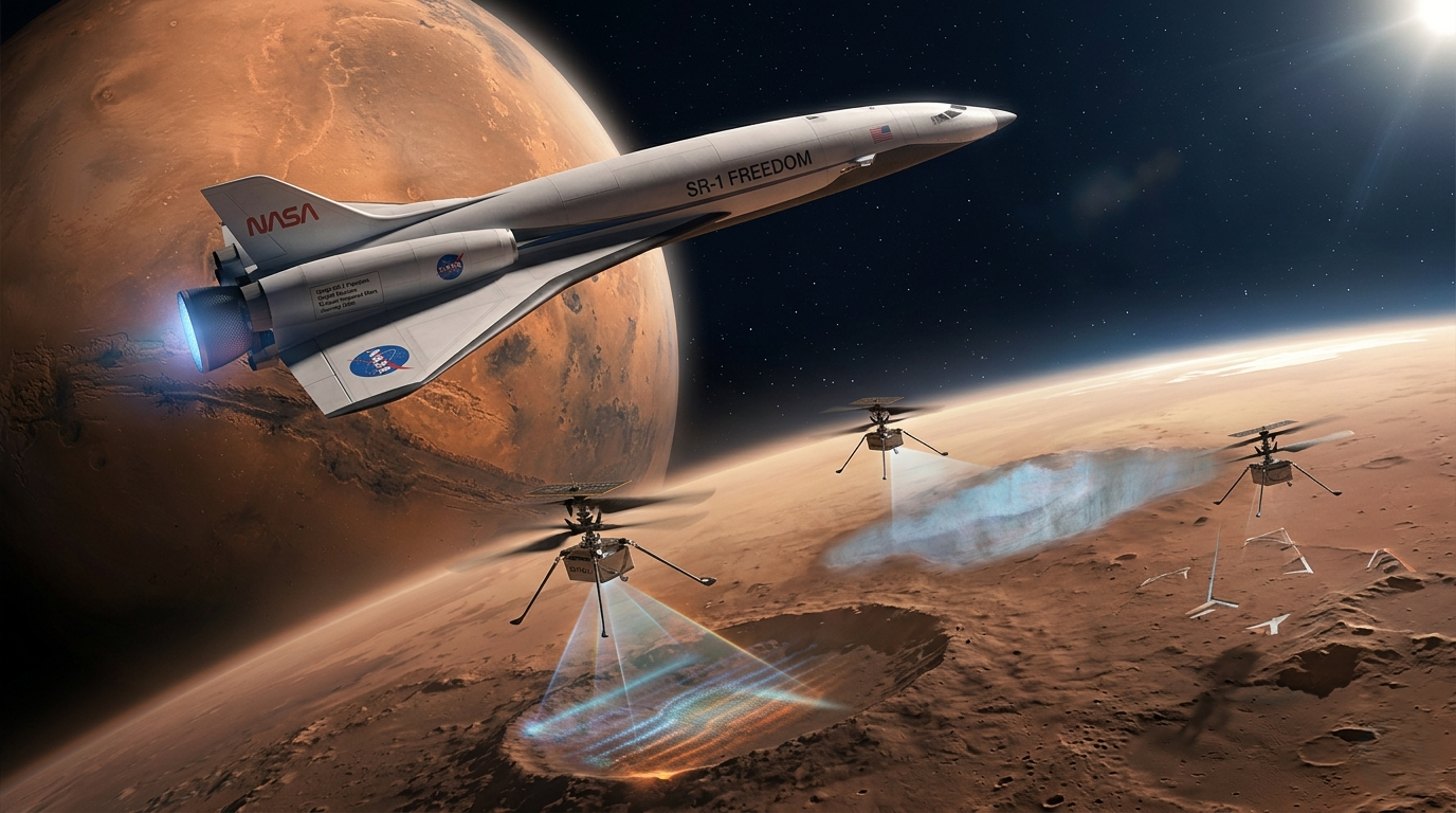 NASA SR-1 Freedom Nuclear Propulsion Mission to Mars