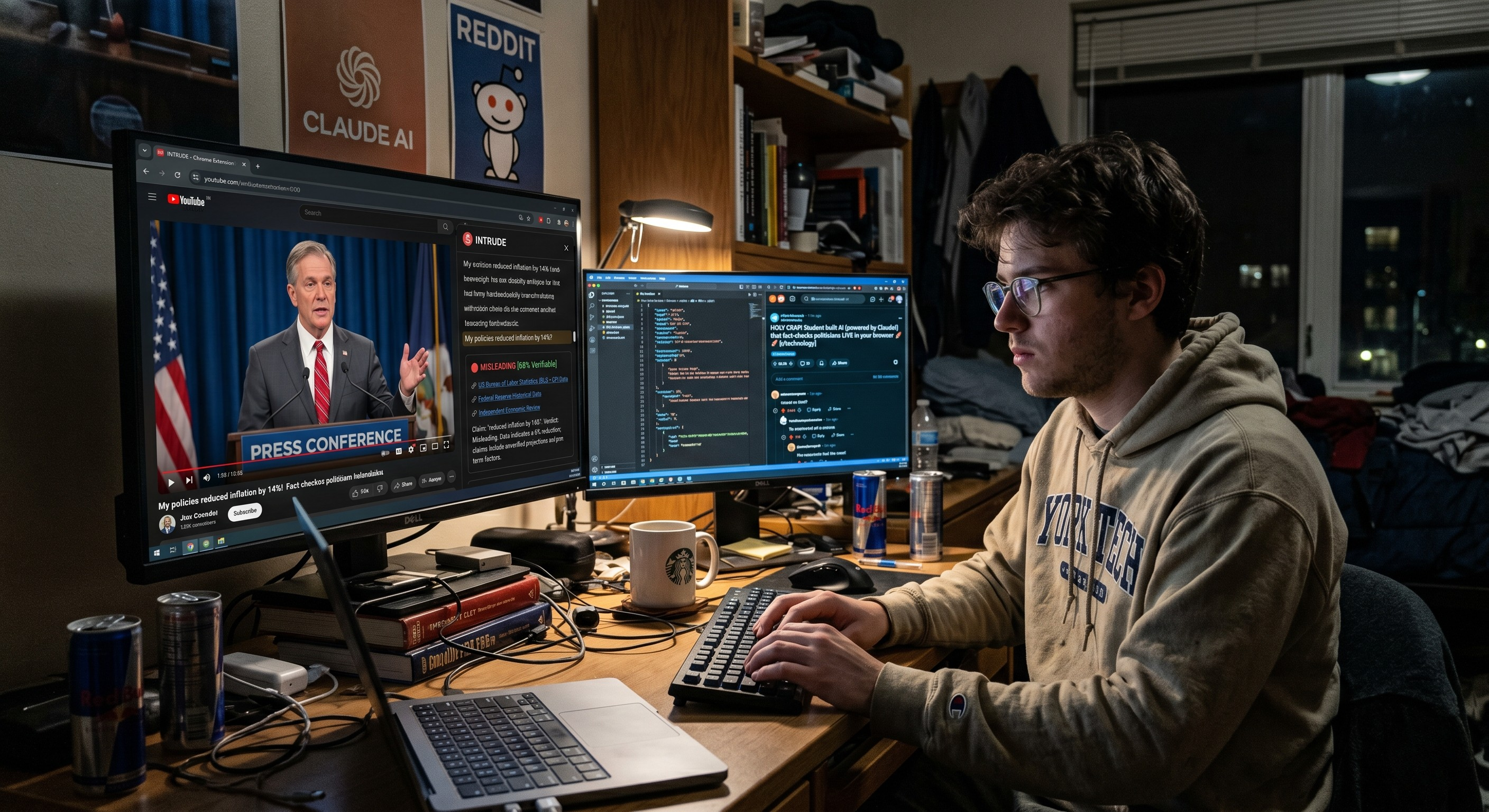 How a College Student Outsmarted Major News Networks with AI
