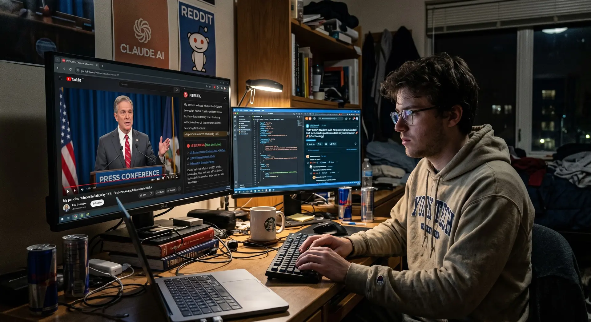 How a College Student Outsmarted Major News Networks with AI